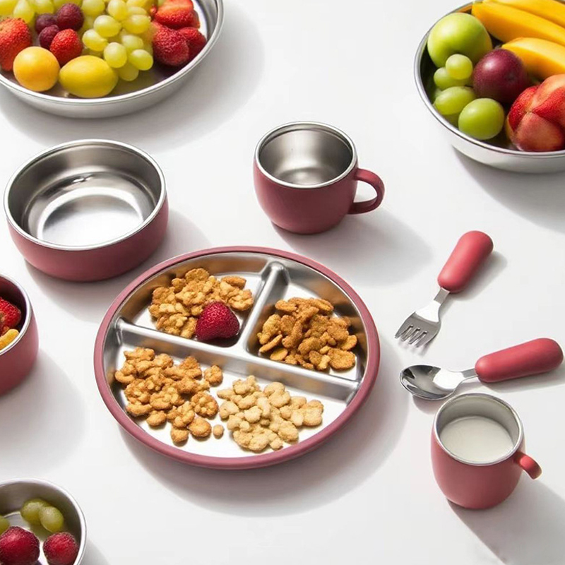 Baby Stainless Steel Divided Plate Baby Stainless Steel Divided Plate