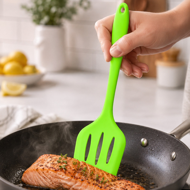 Silicone Slotted Turner Spatula