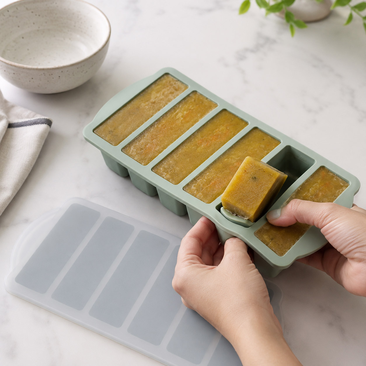 T64491 Silicone Freezer Trays with Lids-6 hole (4)