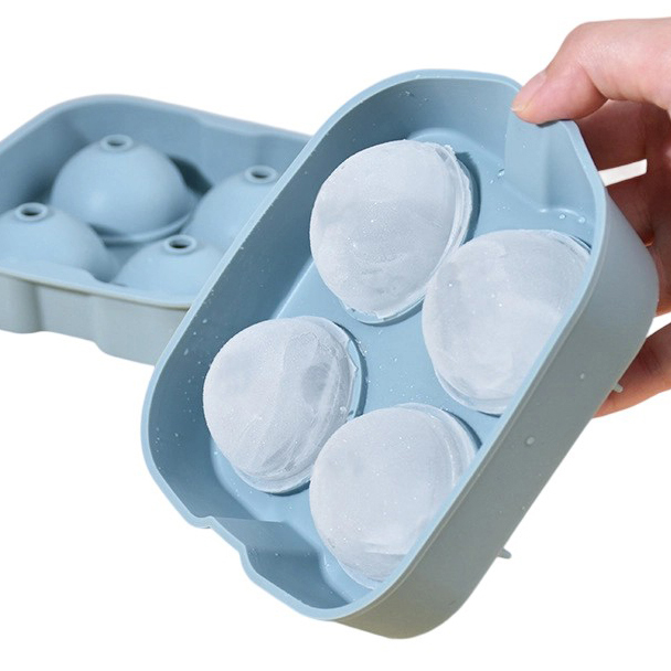 Silicone Large Round Ice Ball Mold Tray