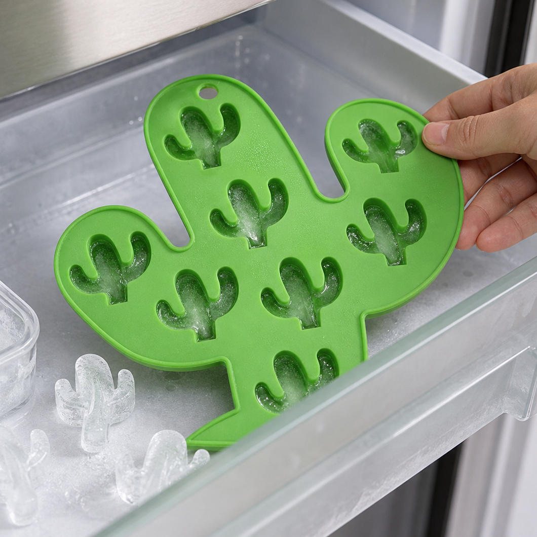 Silicone Cactus Ice Cube Mold Tray