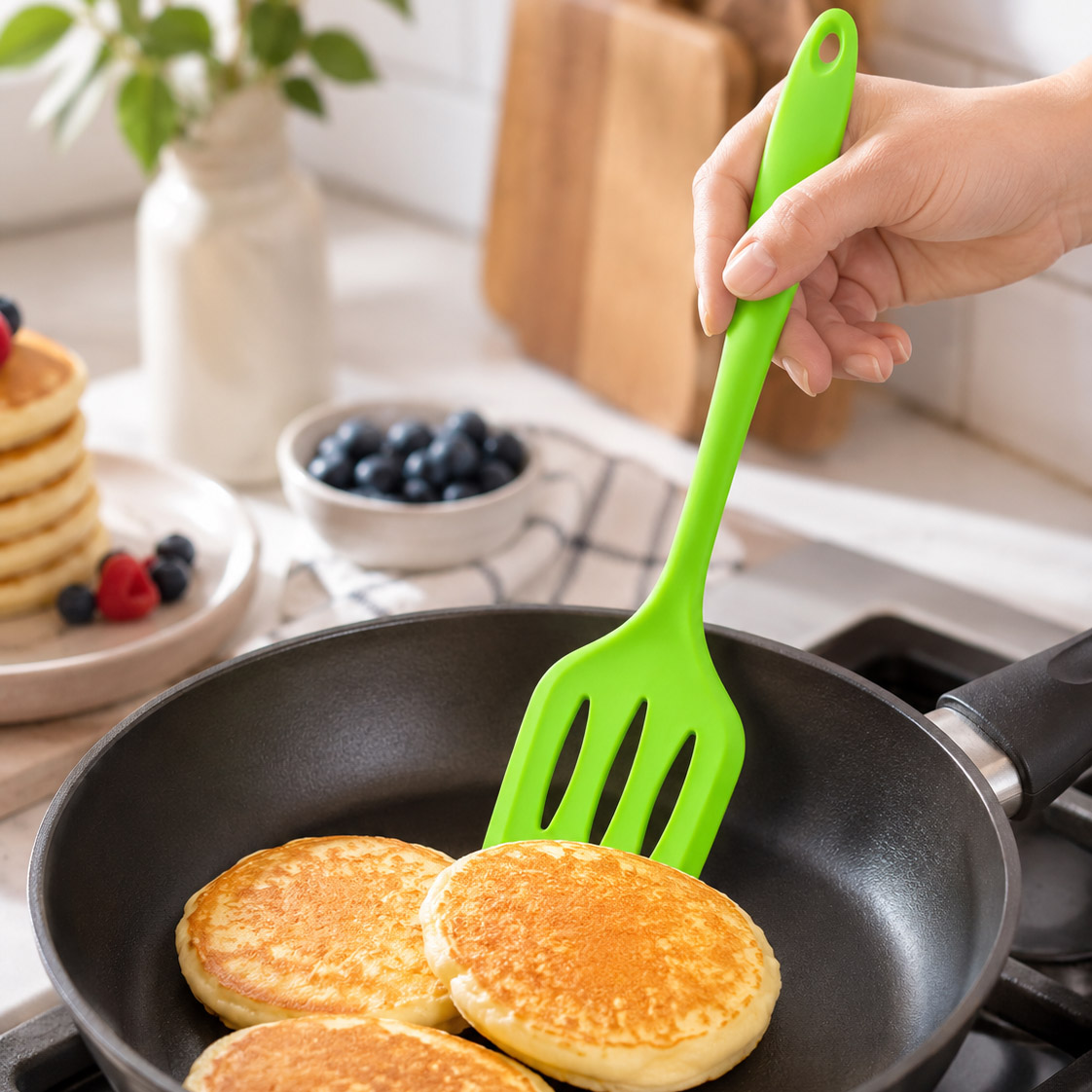 Silicone Slotted Turner Spatula