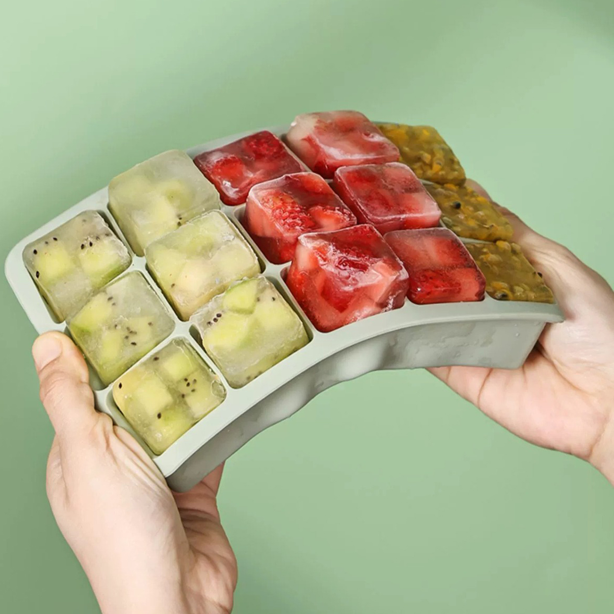 15 Cavity Silicone Ice Cube Tray