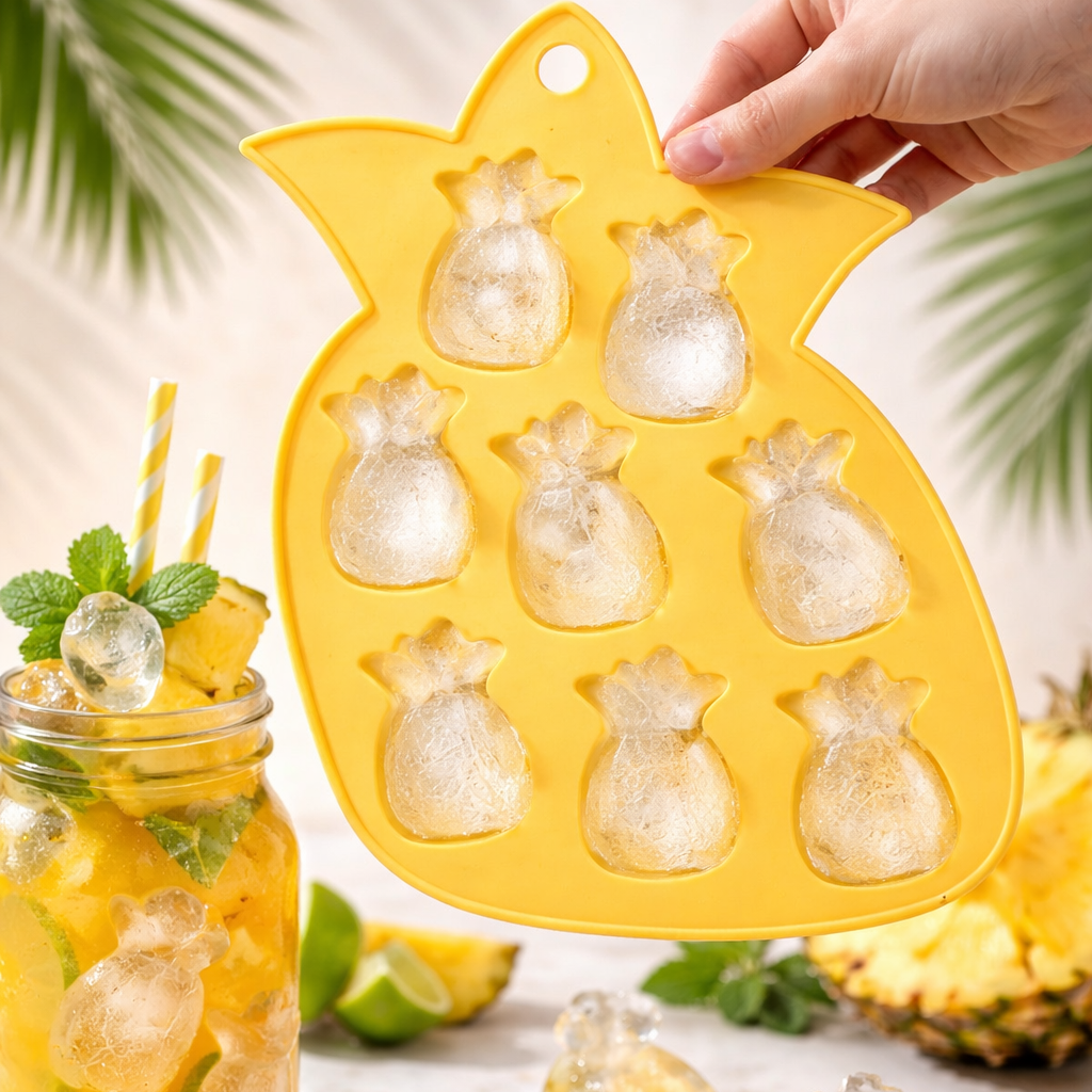 Silicone Pineapple Ice Cube Mold Tray