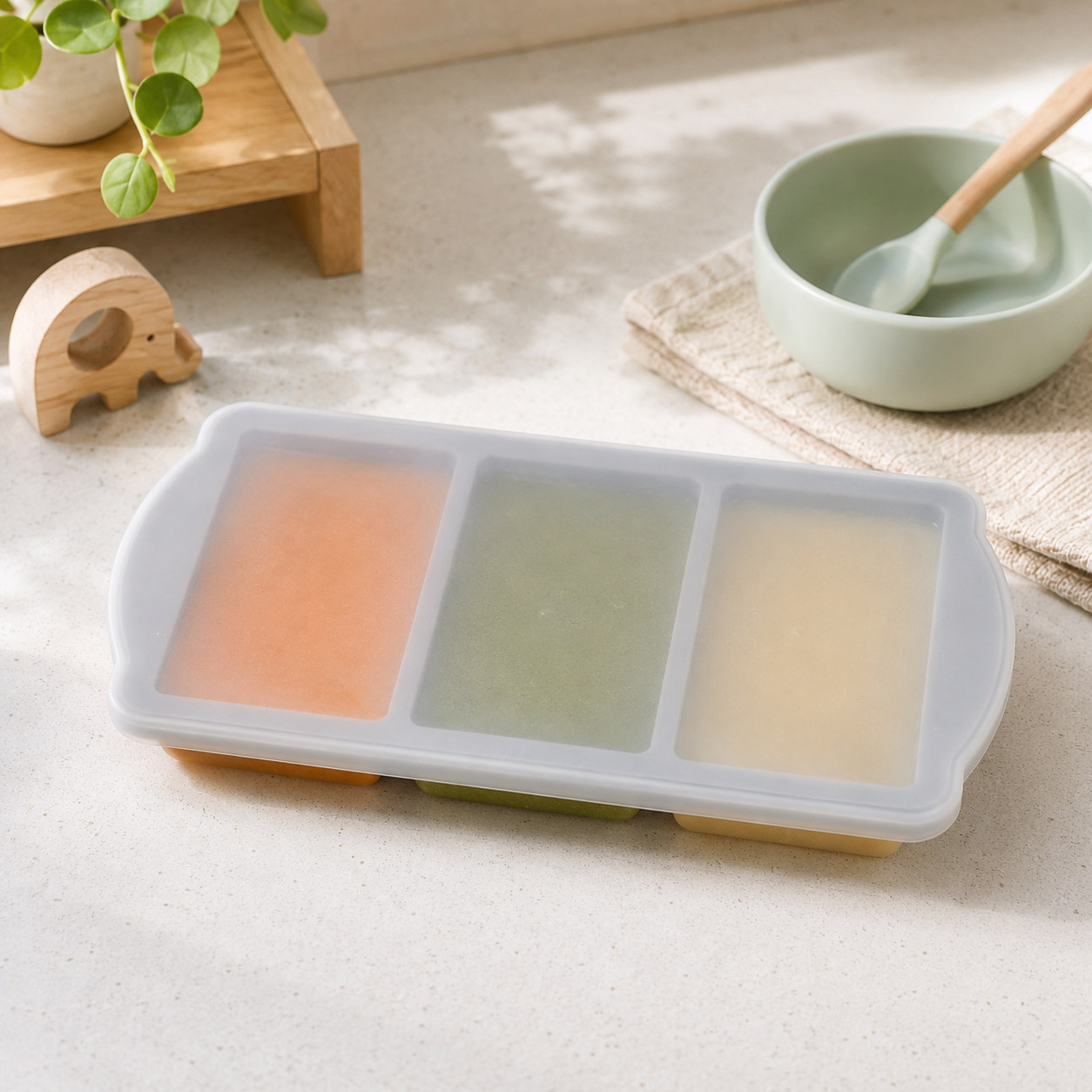 Silicone Ice Cube Trays With Lids