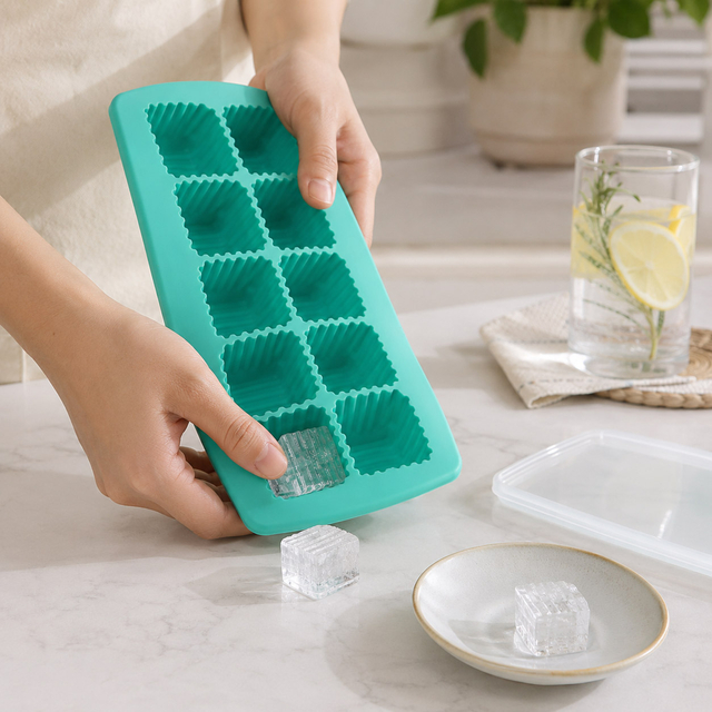 Ice Tray For Freezer With Lid