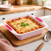 Non Stick Square Silicone Baking Pan With Handles