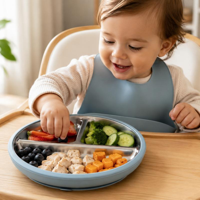 304 Stainless Steel Toddler Plate