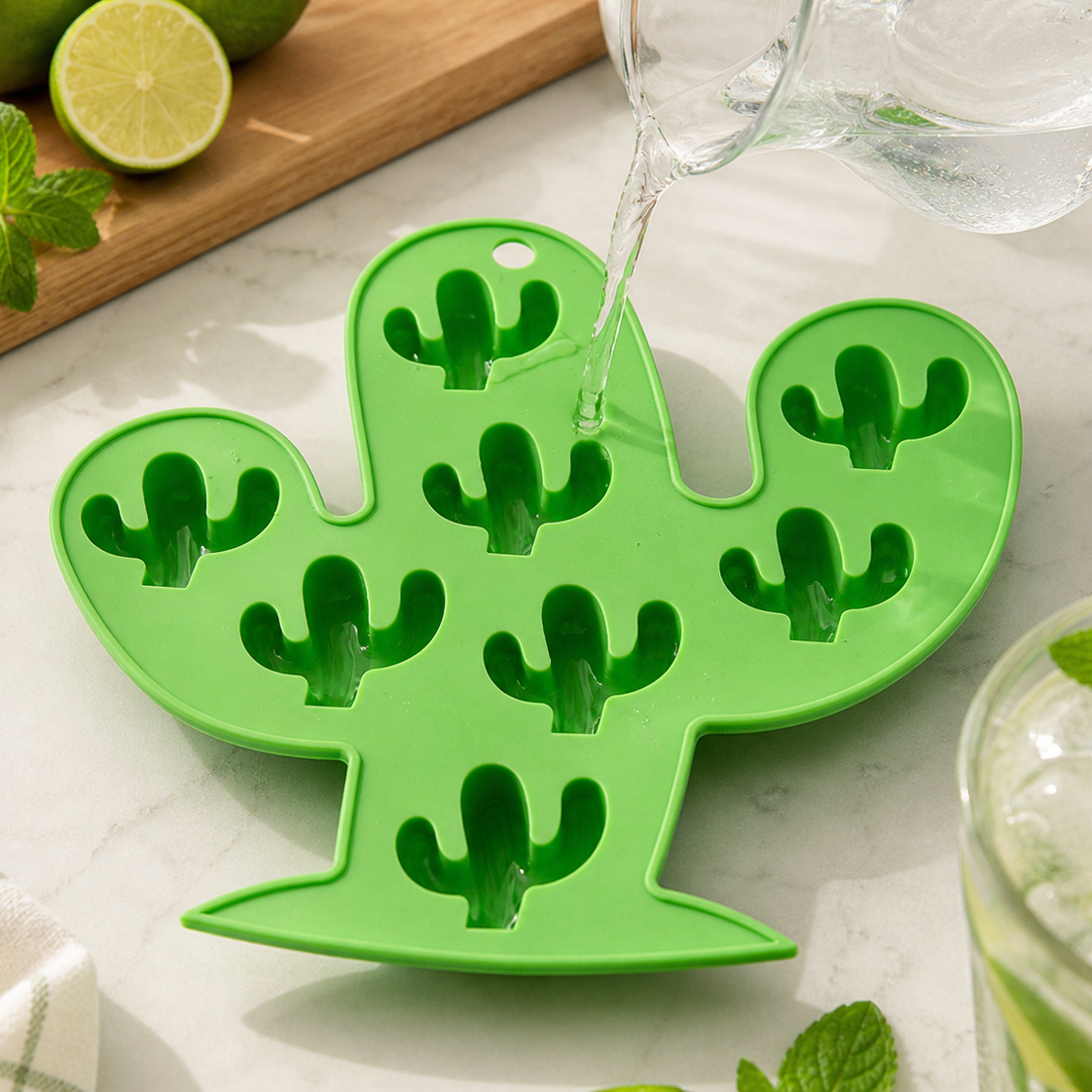 Silicone Cactus Ice Cube Mold Tray
