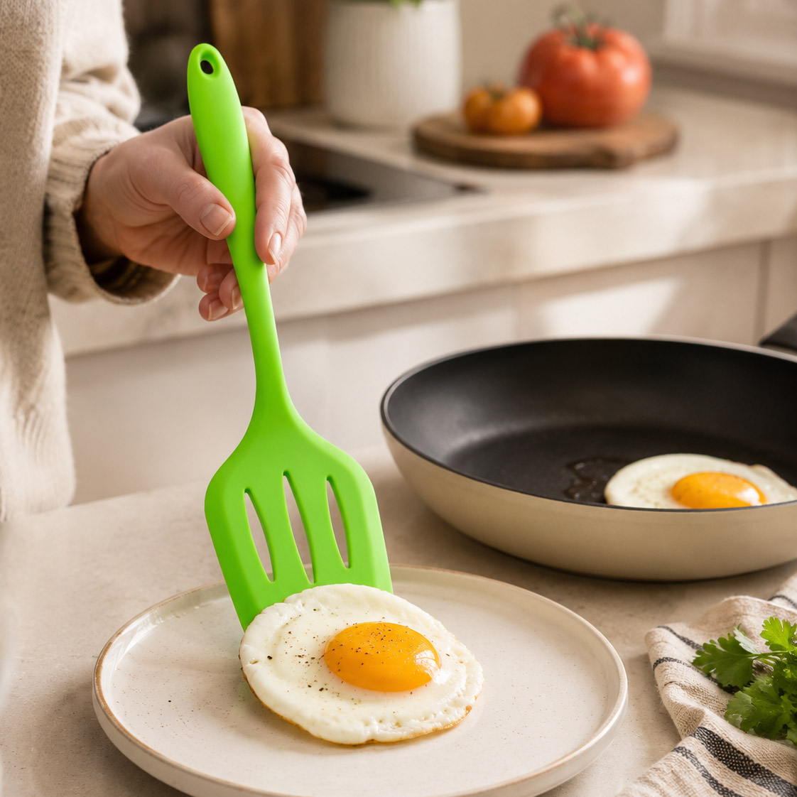 Silicone Slotted Turner Spatula