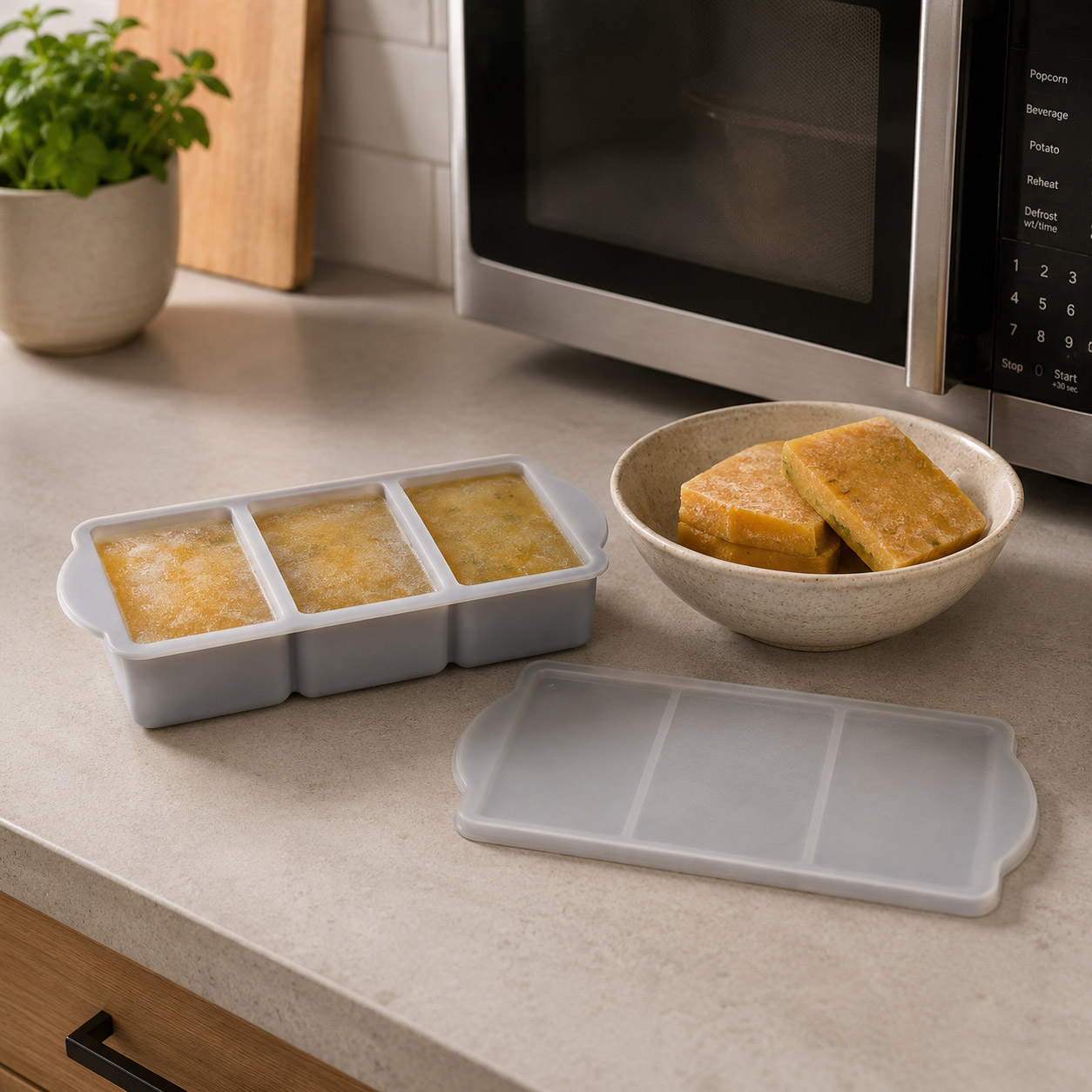 Silicone Ice Cube Trays With Lids