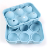 Dual-Pattern Round Ice Cube Silicone Tray Set