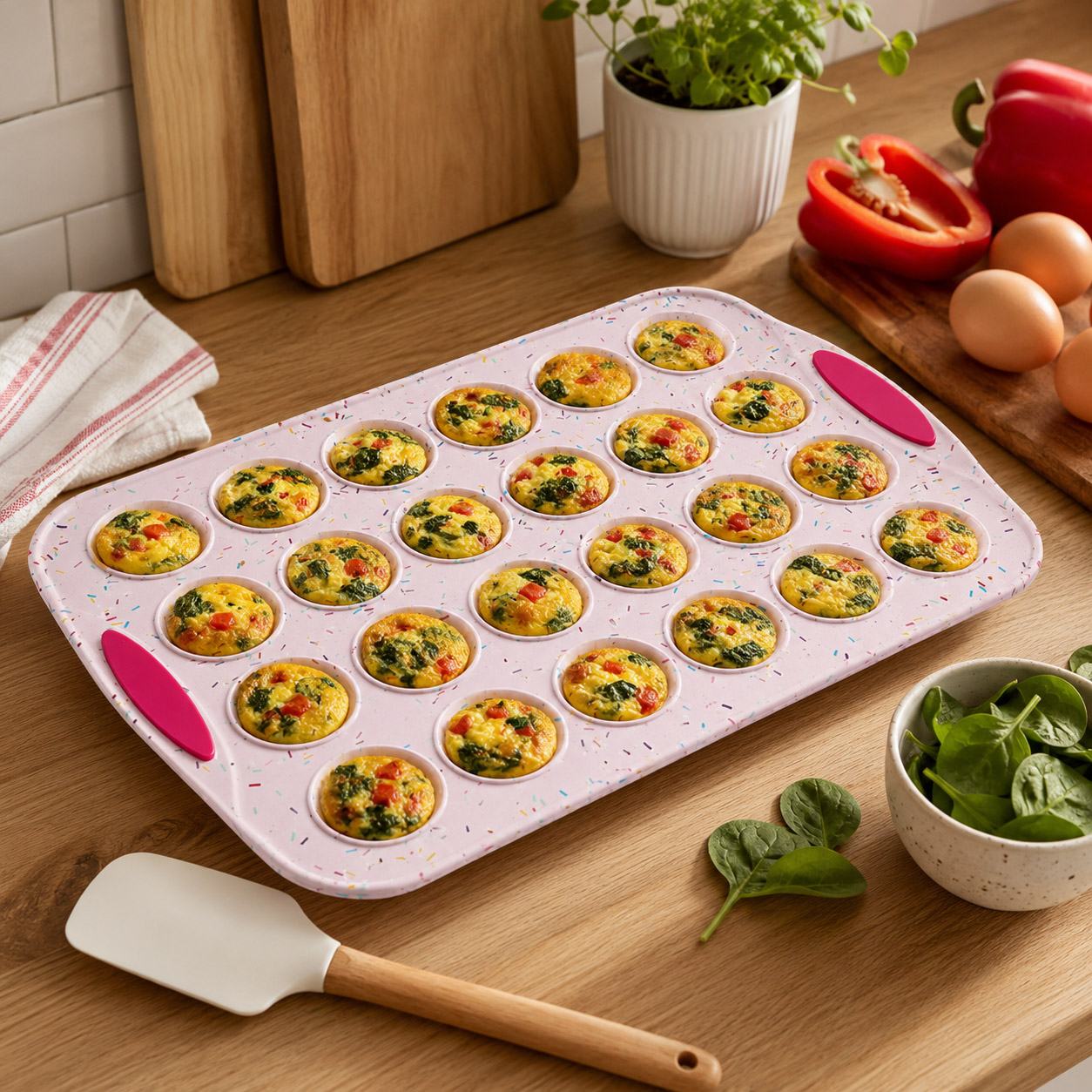 24 Cup Silicone Mini Muffin Pan