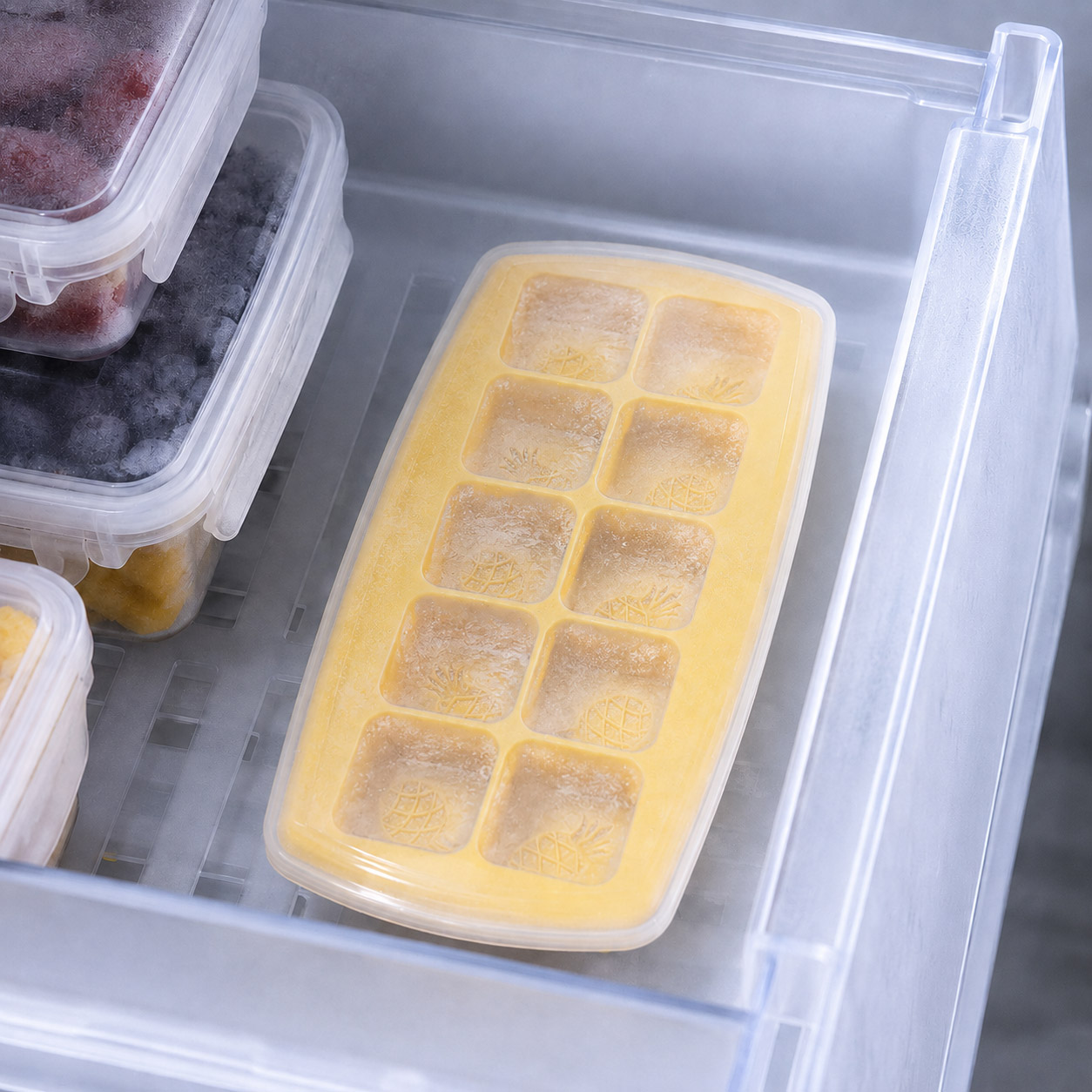 Silicone Cube Tray With Lid