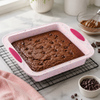Non Stick Square Silicone Baking Pan With Handles