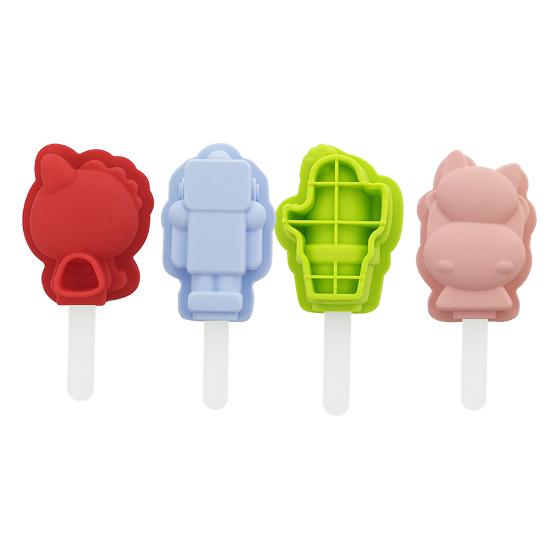 Cartoon Silicone Ice Pop Molds Set