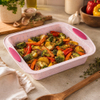 Non Stick Square Silicone Baking Pan With Handles