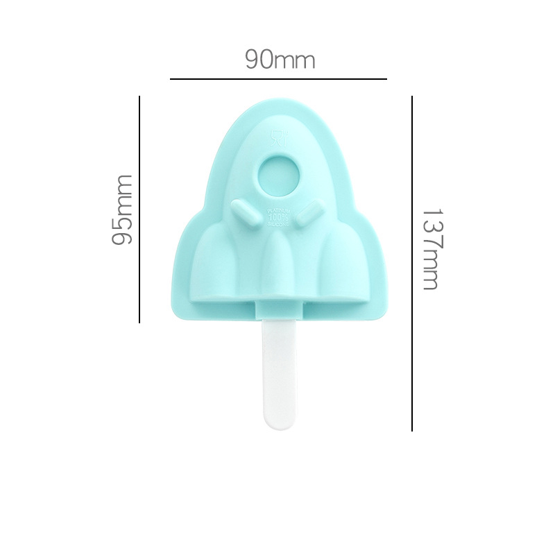 Silicone Cartoon Popsicle Mold Set