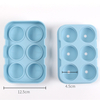 Dual-Pattern Round Ice Cube Silicone Tray Set