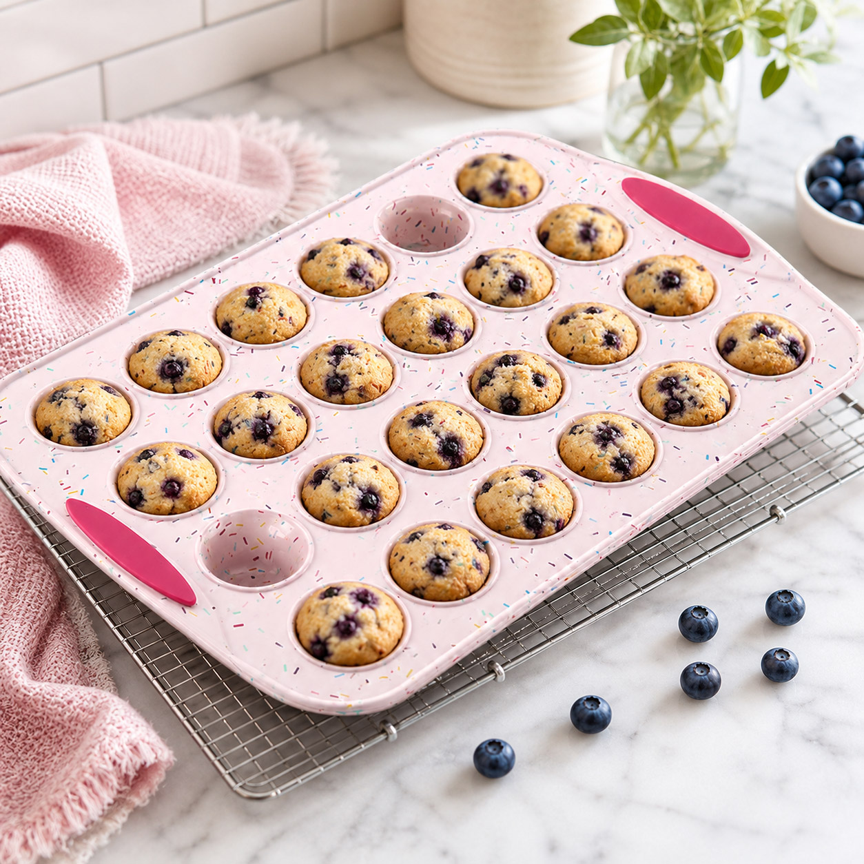 24 Cup Silicone Mini Muffin Pan