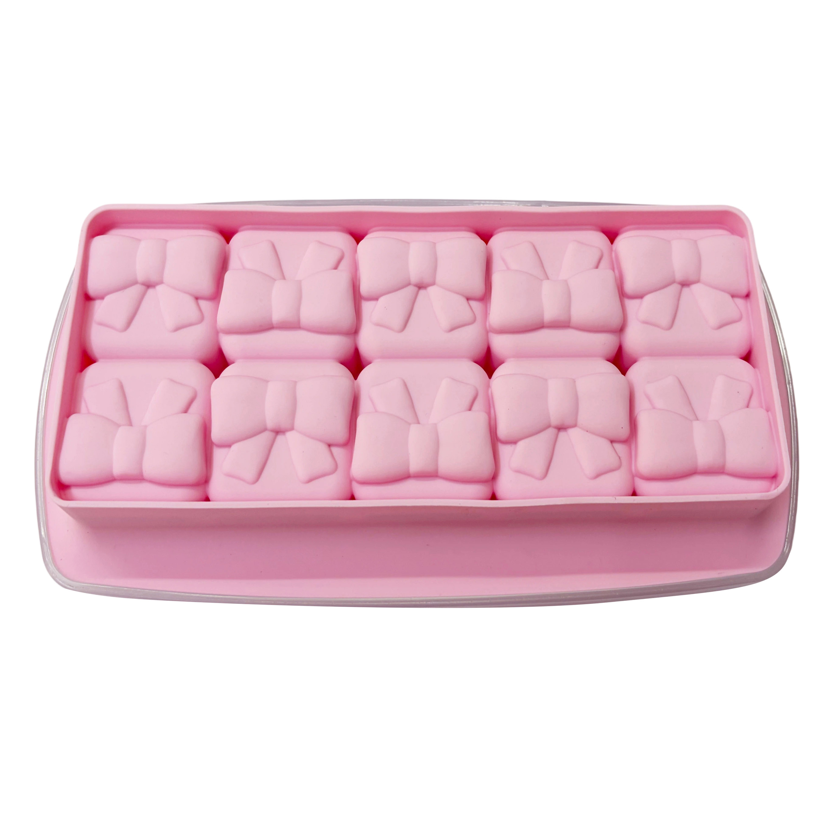 Bow Knot Pattern Ice Cube Tray With Cover