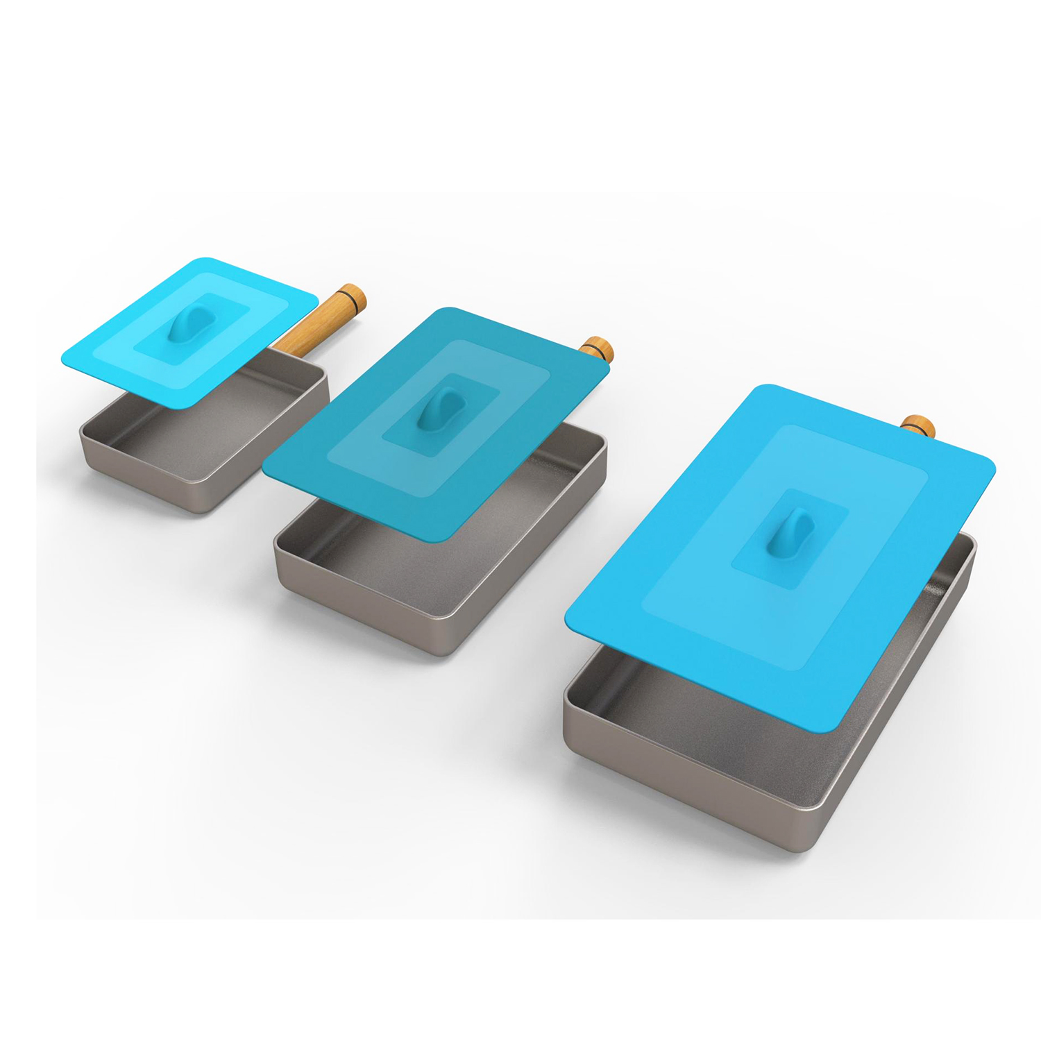 Rectangle Silicone Lids