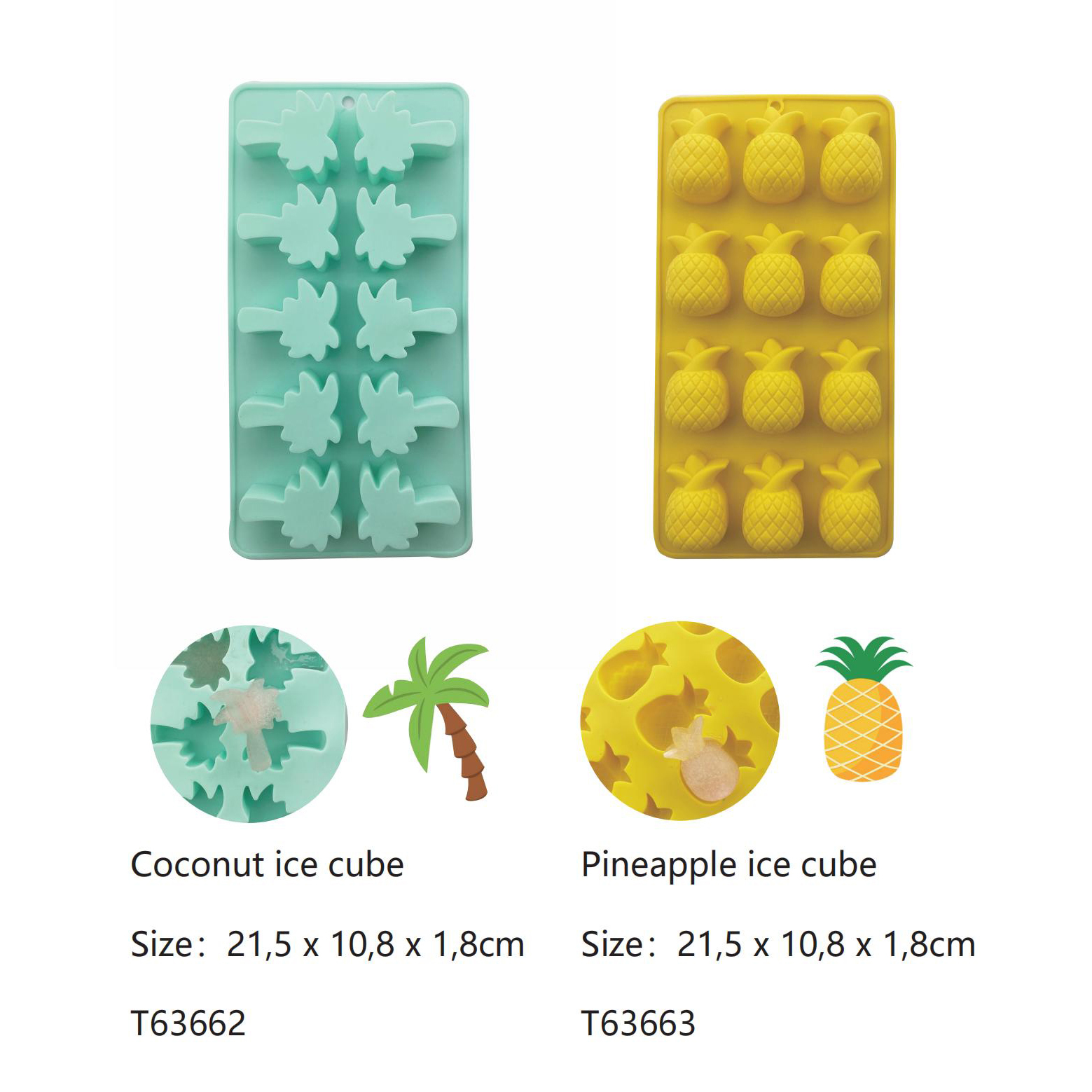 Silicone Ice Cube Molds